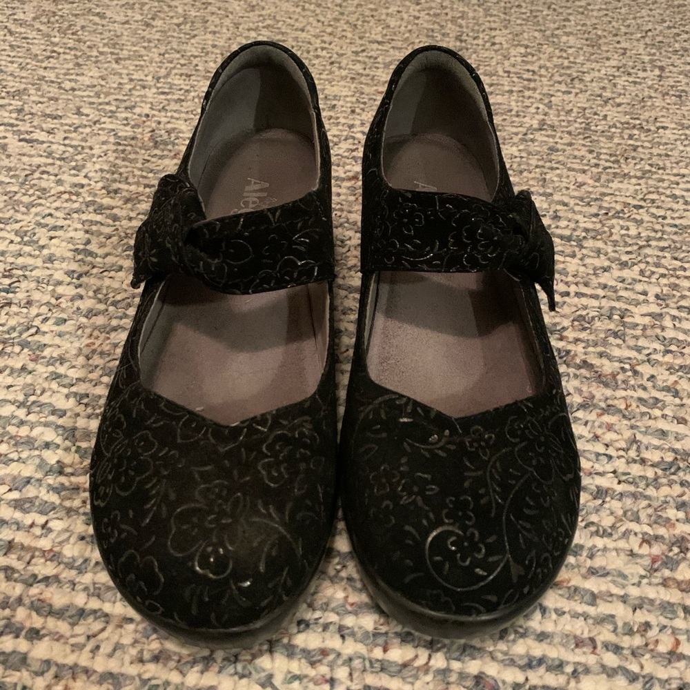 Alegria Ella Black Sprigs Shoes Size 39